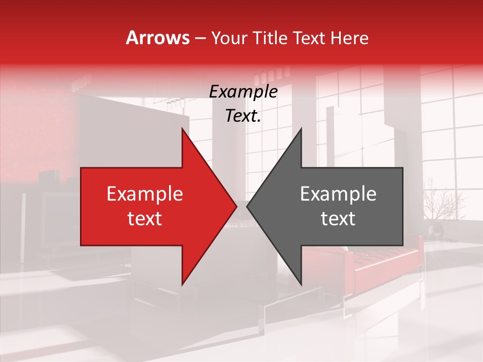 Sofa Beautiful City PowerPoint Template