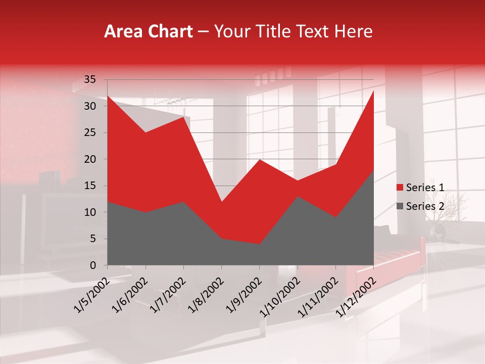 Sofa Beautiful City PowerPoint Template