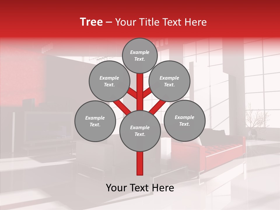 Sofa Beautiful City PowerPoint Template