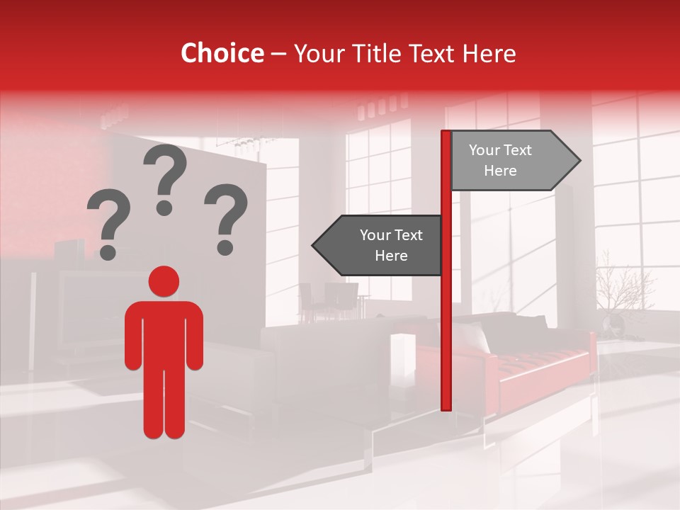 Sofa Beautiful City PowerPoint Template