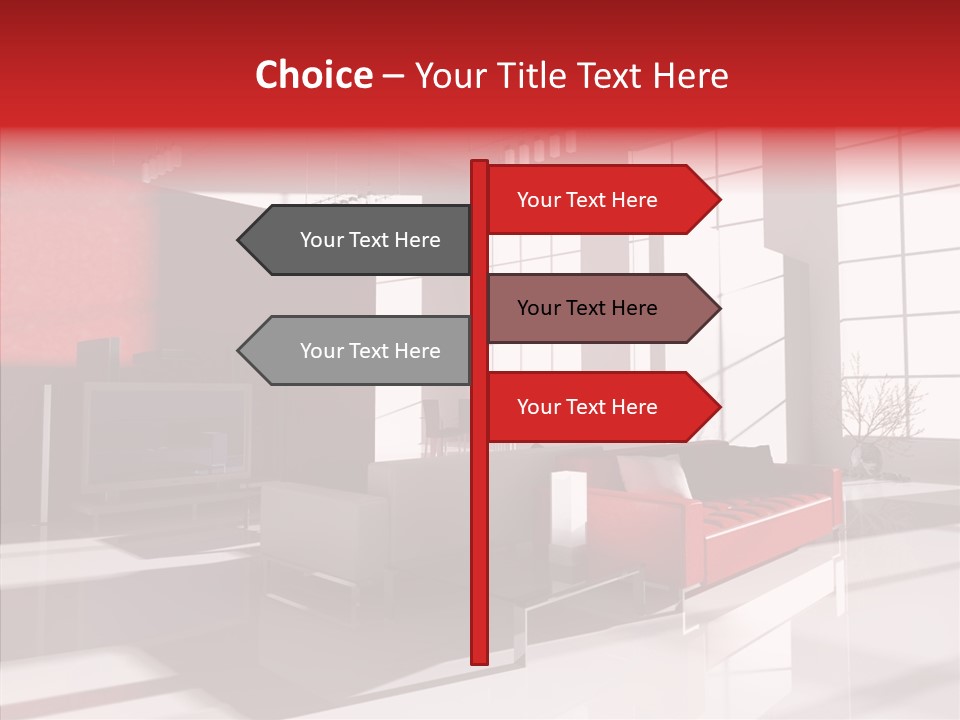 Sofa Beautiful City PowerPoint Template