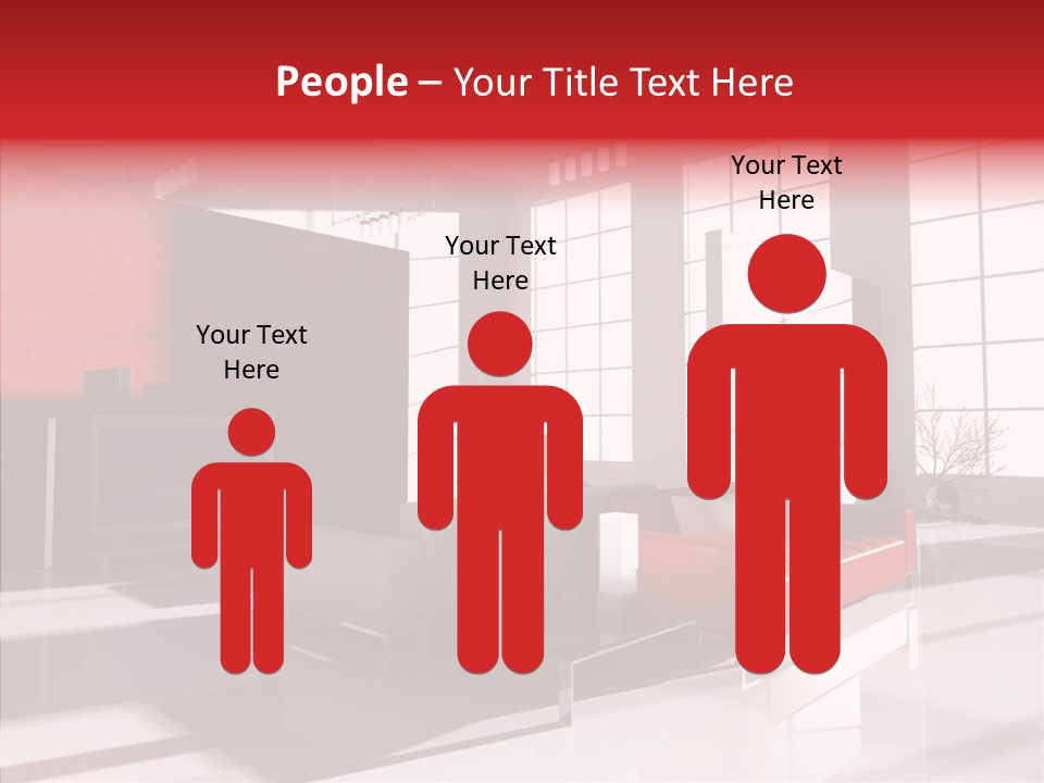 Sofa Beautiful City PowerPoint Template