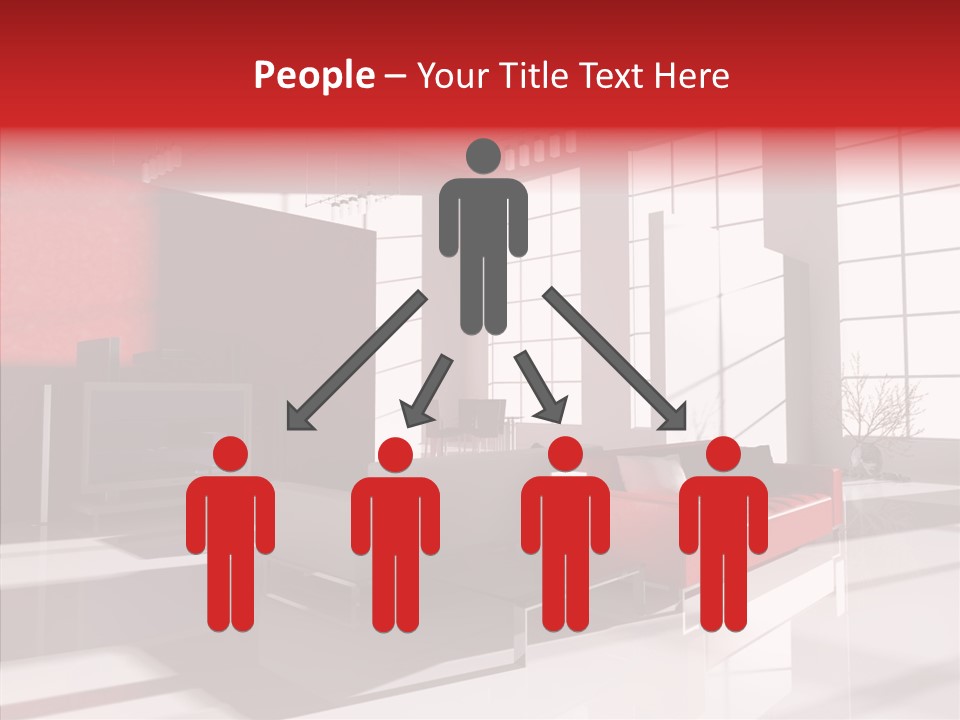 Sofa Beautiful City PowerPoint Template