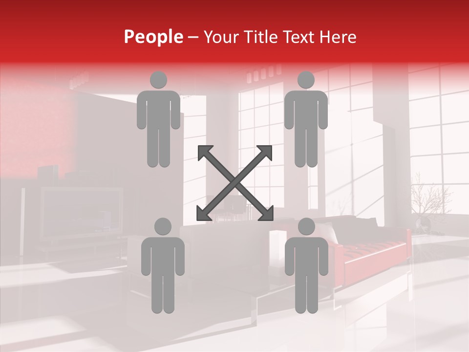 Sofa Beautiful City PowerPoint Template