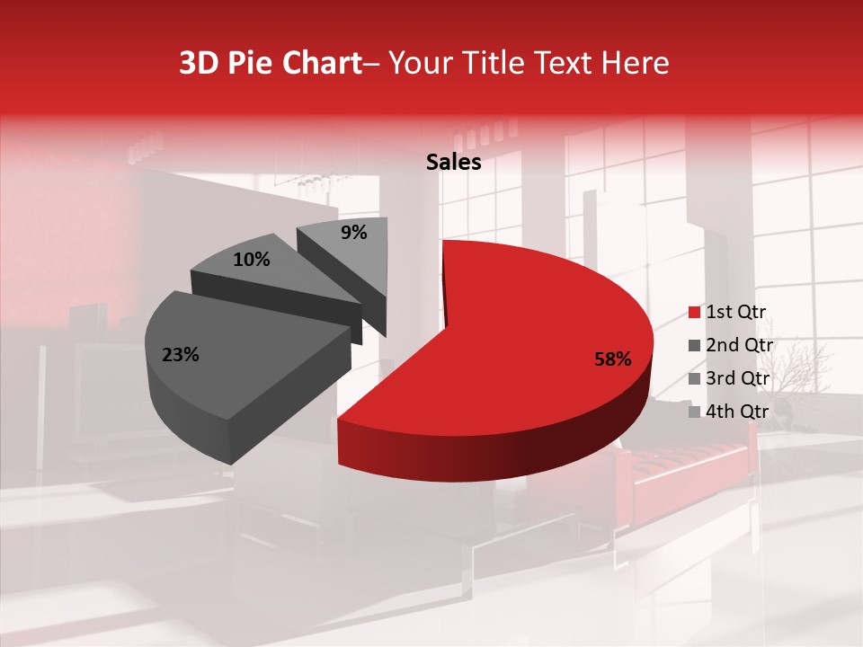 Sofa Beautiful City PowerPoint Template