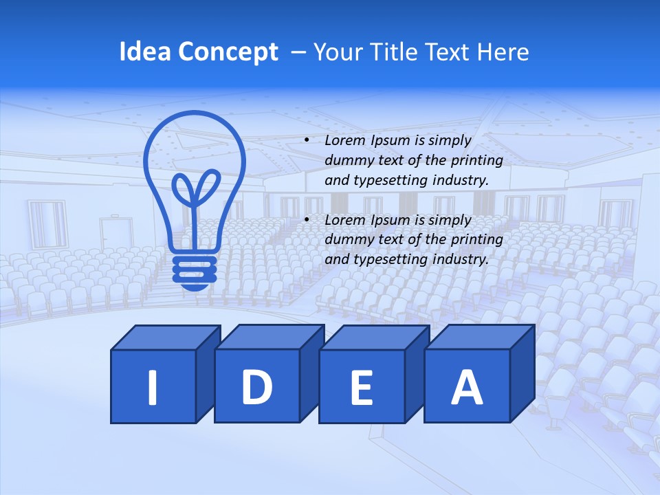 Premiere Dark Text PowerPoint Template