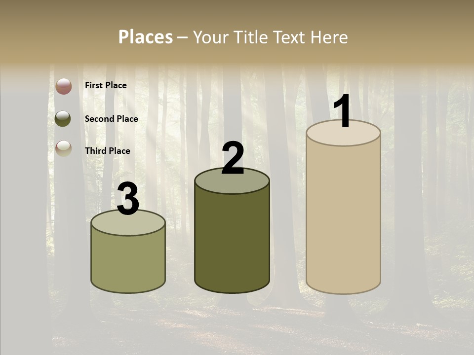 Foggy Foliage Branch PowerPoint Template