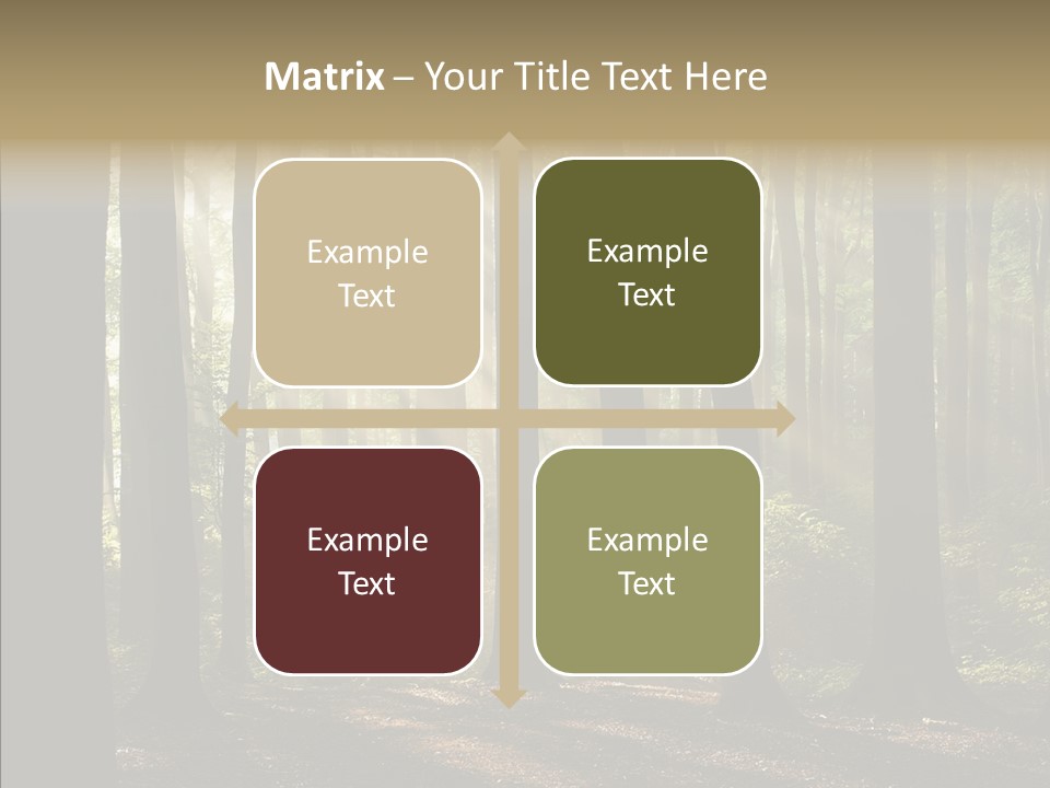 Foggy Foliage Branch PowerPoint Template