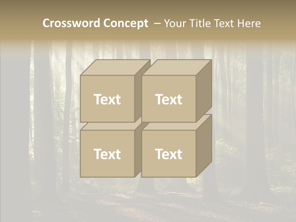 Foggy Foliage Branch PowerPoint Template