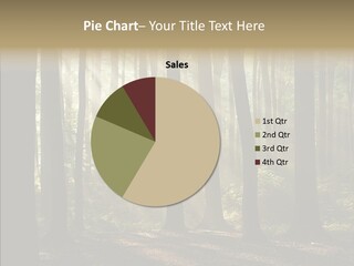 Foggy Foliage Branch PowerPoint Template