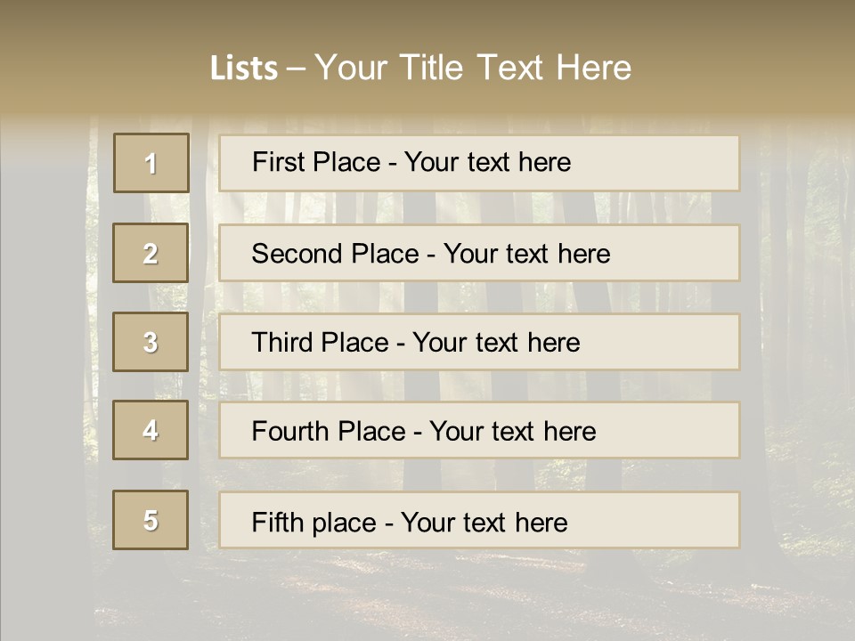 Foggy Foliage Branch PowerPoint Template