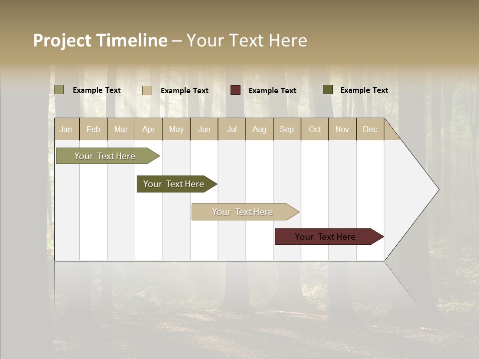 Foggy Foliage Branch PowerPoint Template