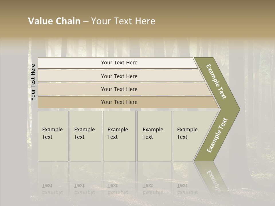 Foggy Foliage Branch PowerPoint Template