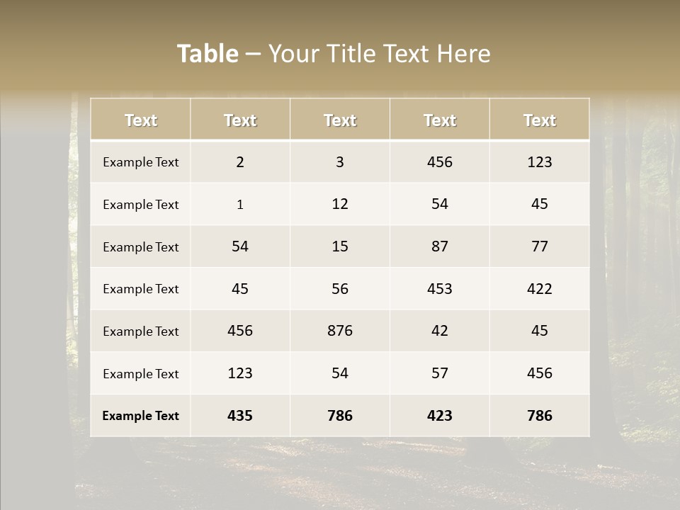 Foggy Foliage Branch PowerPoint Template