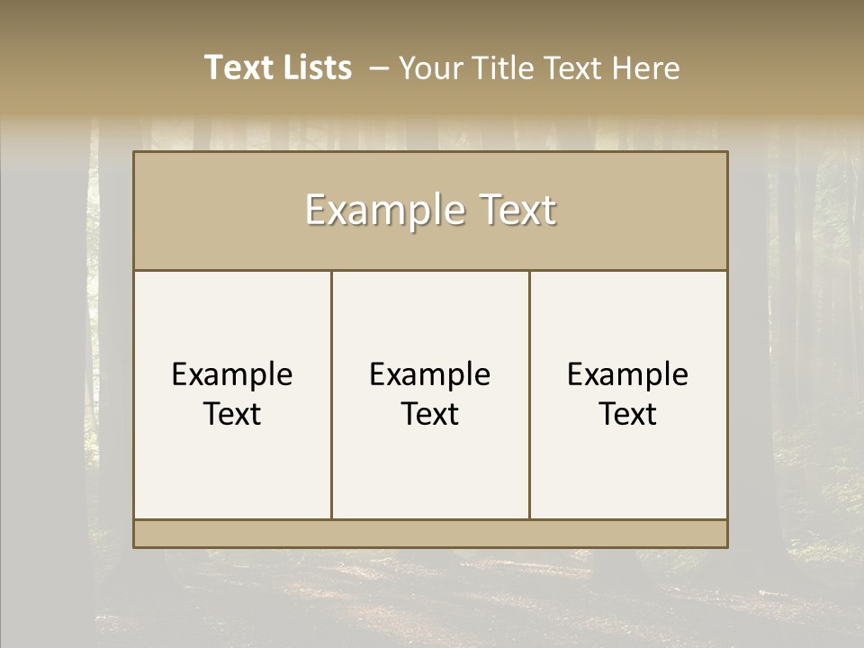 Foggy Foliage Branch PowerPoint Template