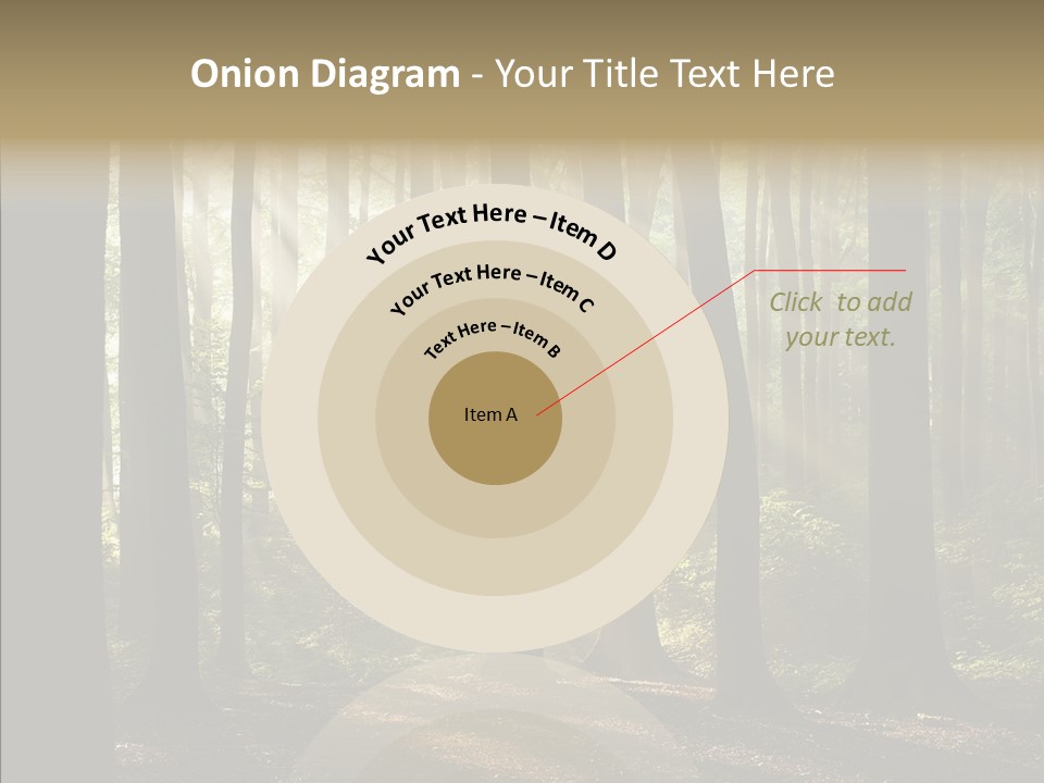 Foggy Foliage Branch PowerPoint Template