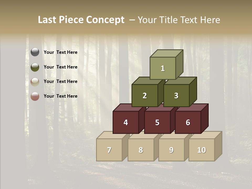 Foggy Foliage Branch PowerPoint Template