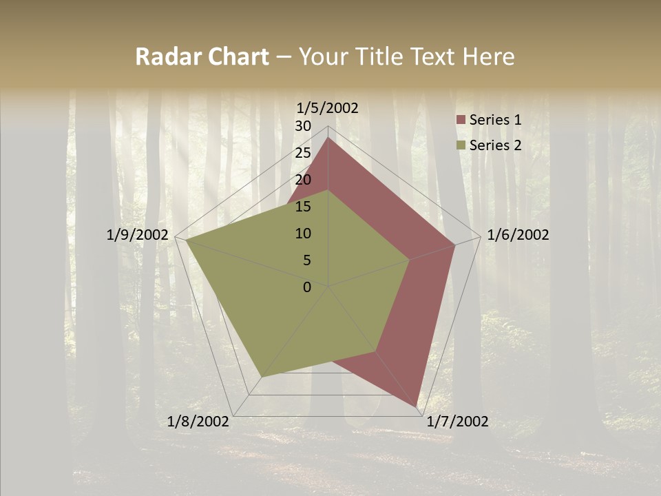 Foggy Foliage Branch PowerPoint Template