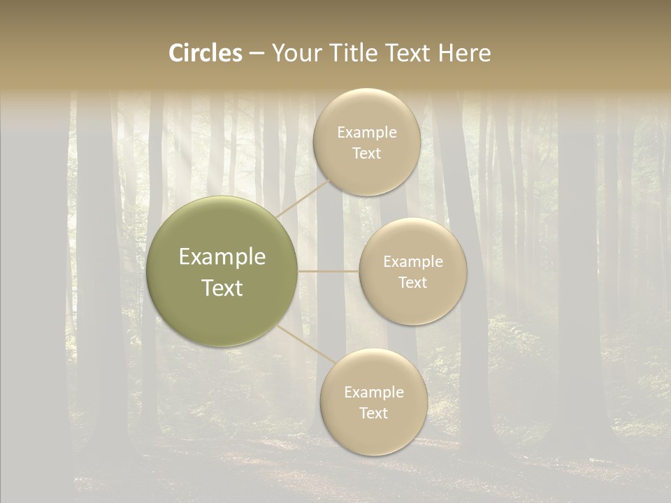 Foggy Foliage Branch PowerPoint Template