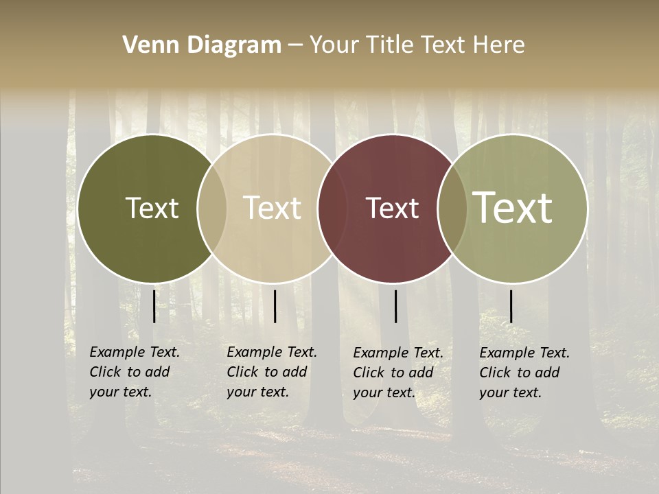 Foggy Foliage Branch PowerPoint Template