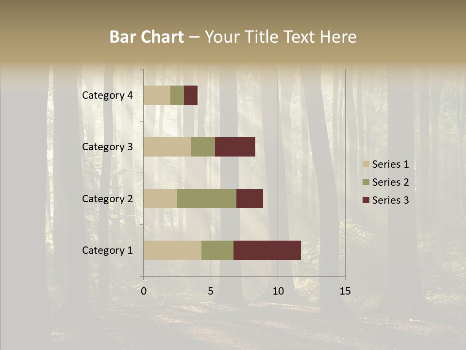 Foggy Foliage Branch PowerPoint Template