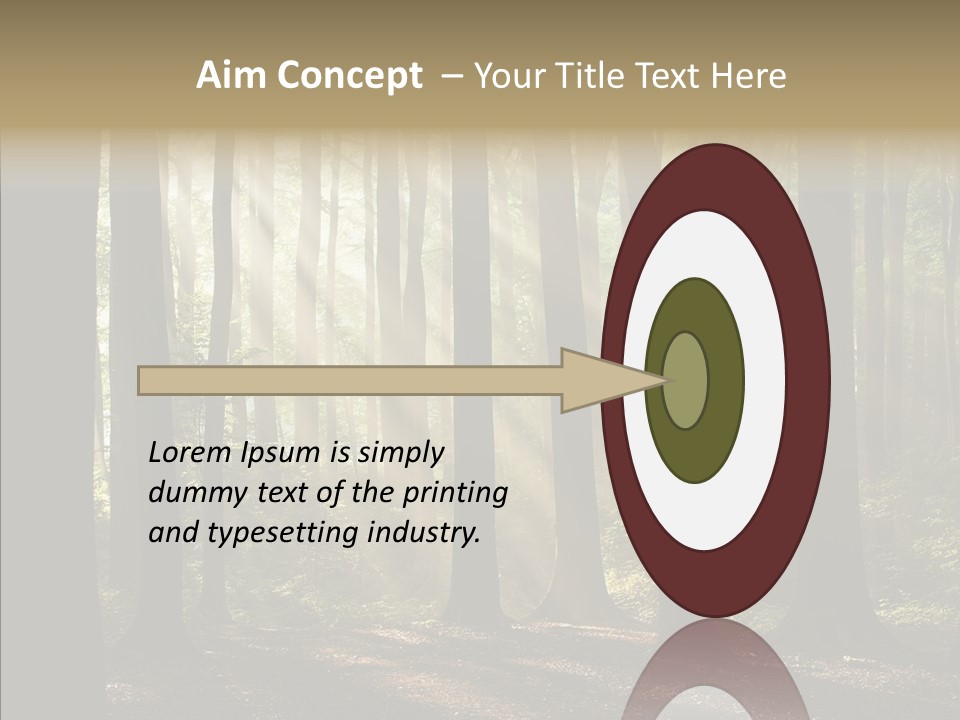 Foggy Foliage Branch PowerPoint Template