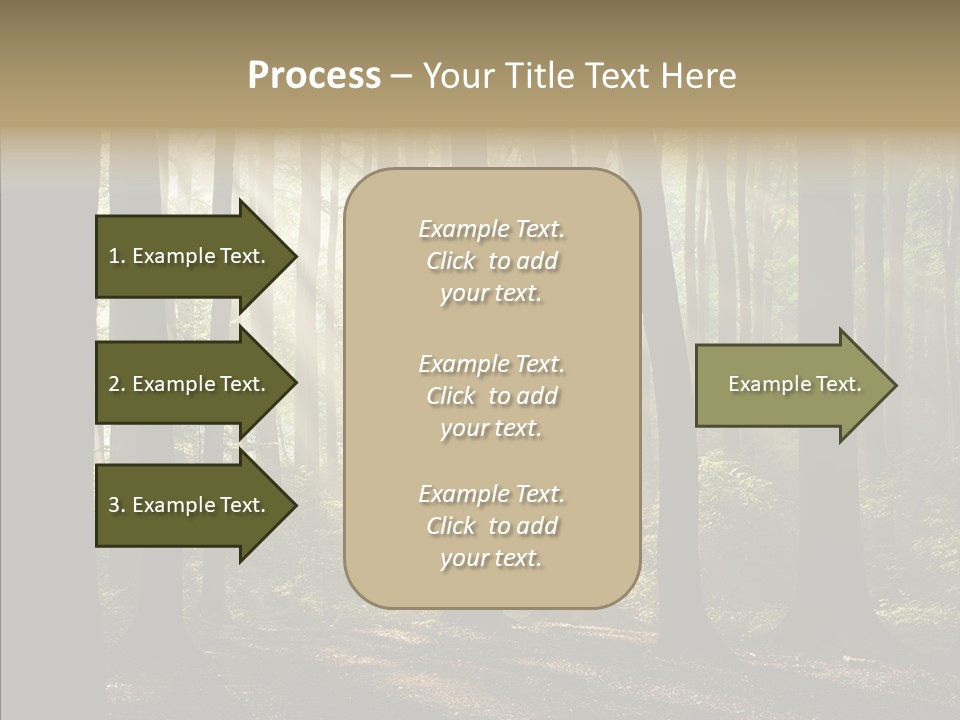 Foggy Foliage Branch PowerPoint Template