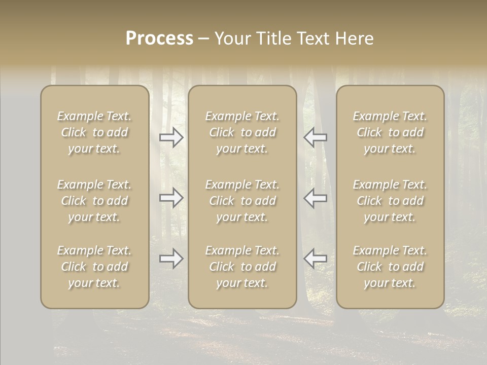 Foggy Foliage Branch PowerPoint Template