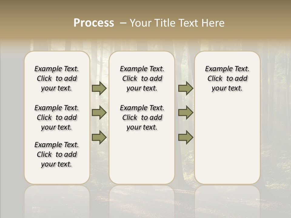 Foggy Foliage Branch PowerPoint Template