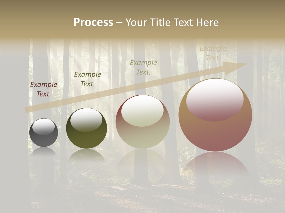 Foggy Foliage Branch PowerPoint Template