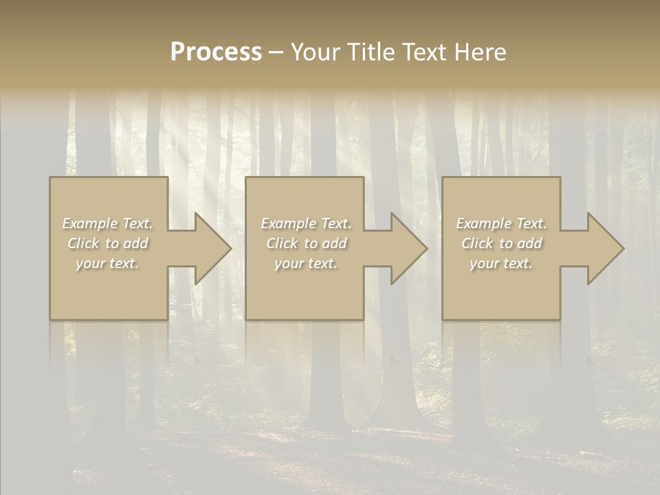 Foggy Foliage Branch PowerPoint Template
