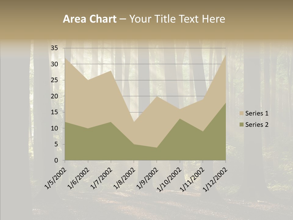 Foggy Foliage Branch PowerPoint Template