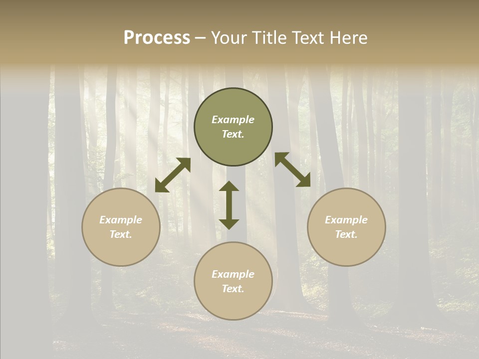 Foggy Foliage Branch PowerPoint Template
