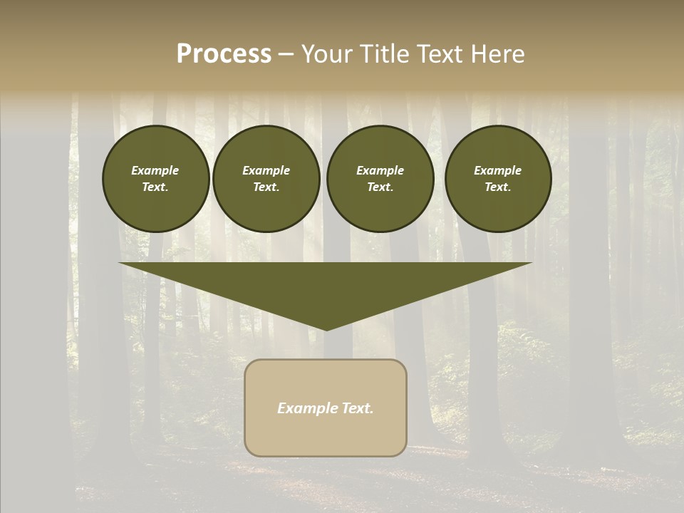 Foggy Foliage Branch PowerPoint Template