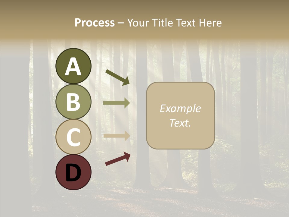Foggy Foliage Branch PowerPoint Template