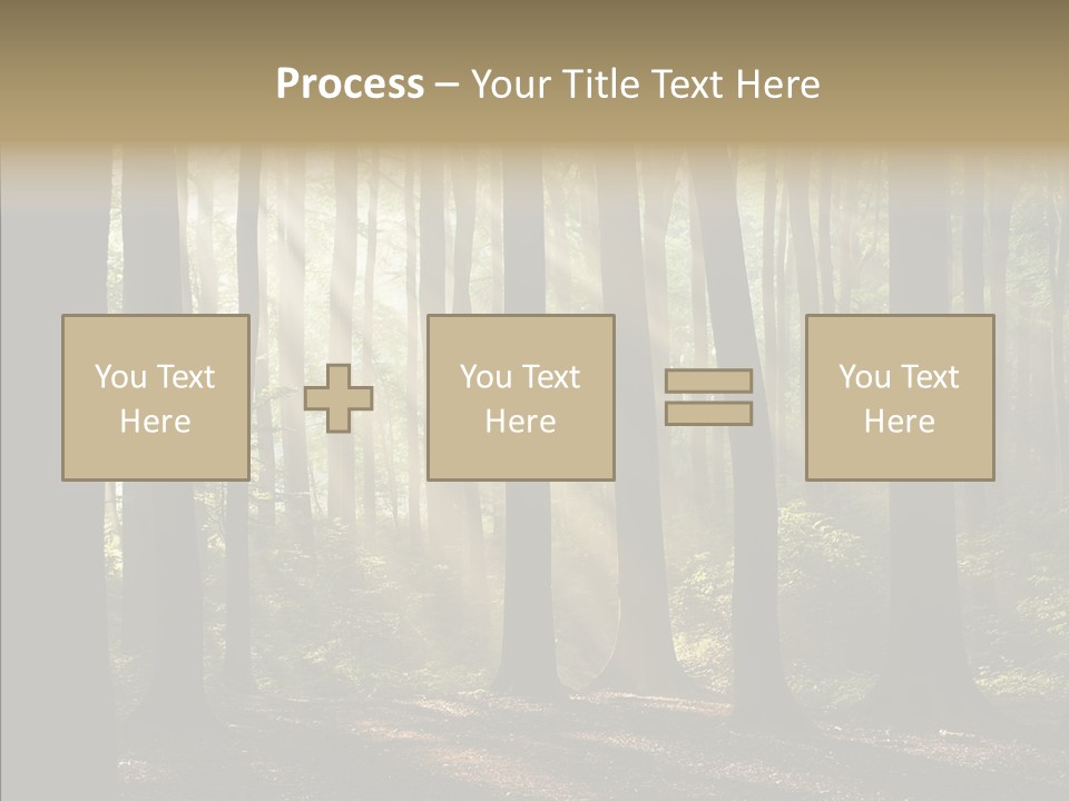 Foggy Foliage Branch PowerPoint Template