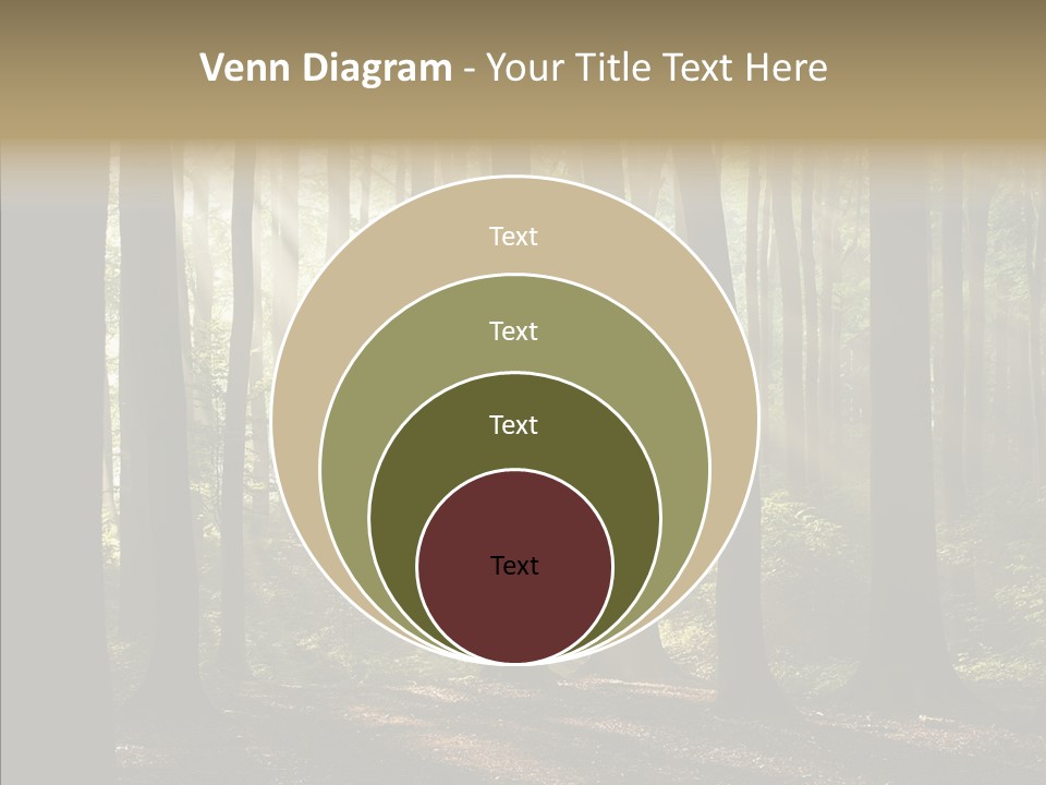 Foggy Foliage Branch PowerPoint Template