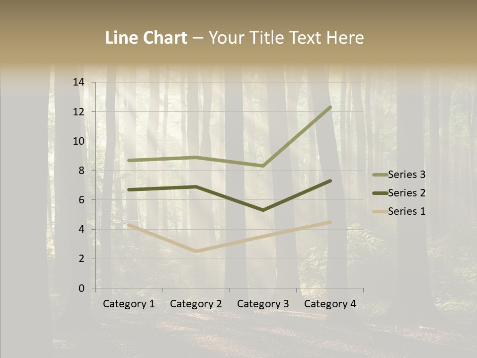Foggy Foliage Branch PowerPoint Template