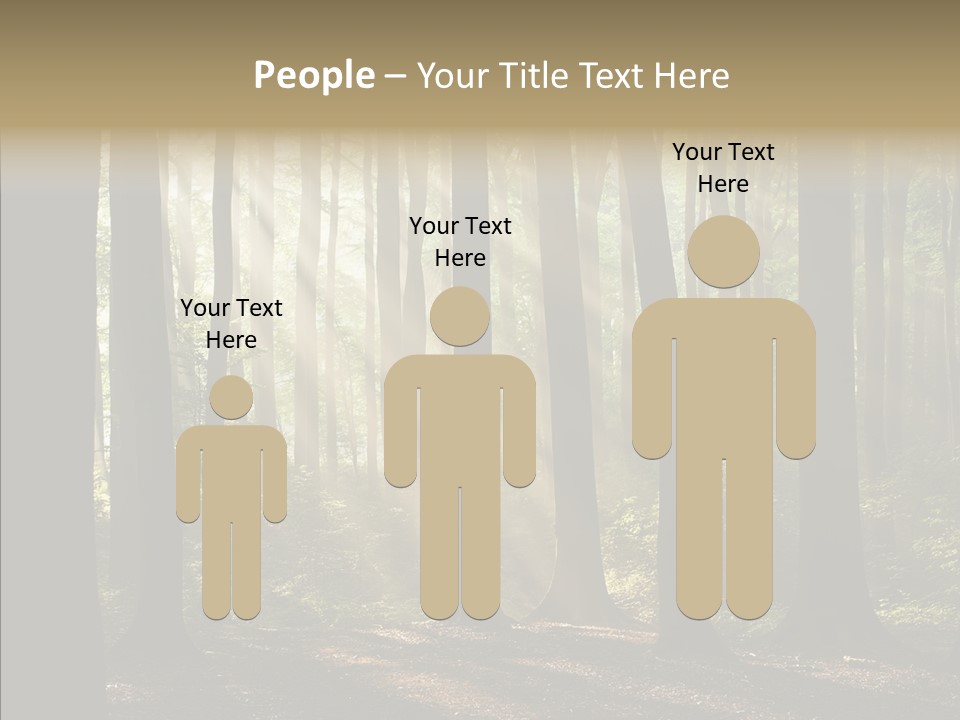 Foggy Foliage Branch PowerPoint Template