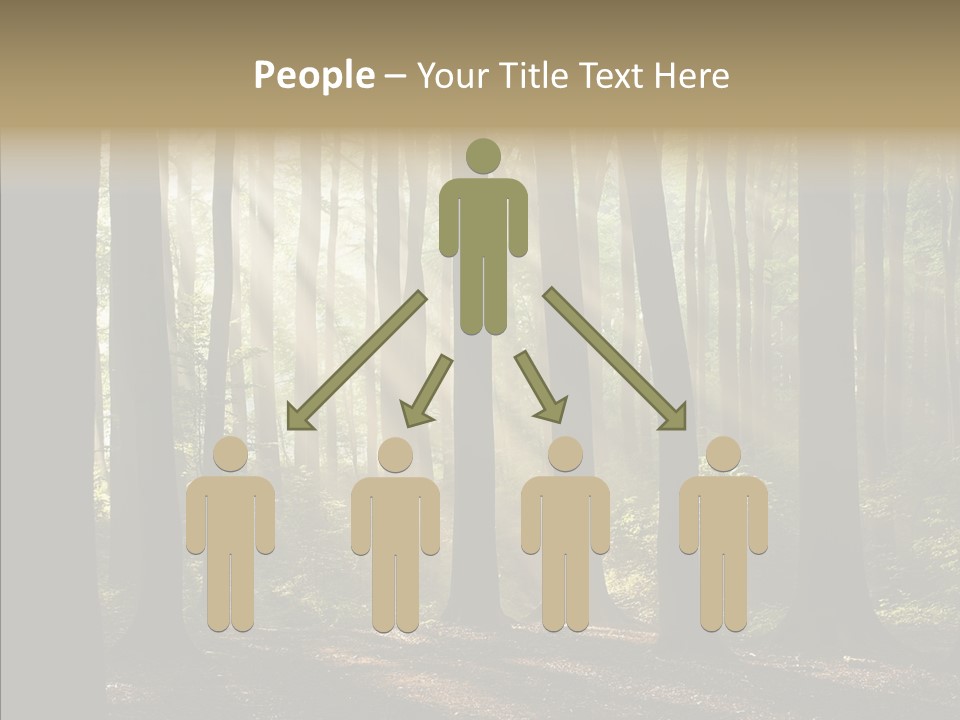 Foggy Foliage Branch PowerPoint Template