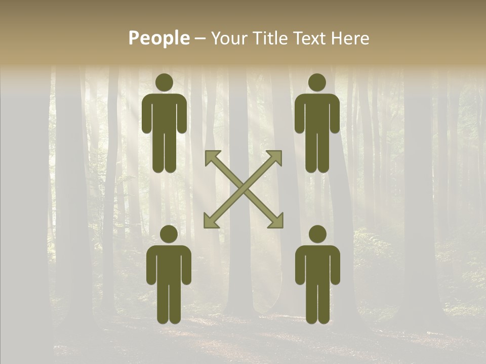 Foggy Foliage Branch PowerPoint Template