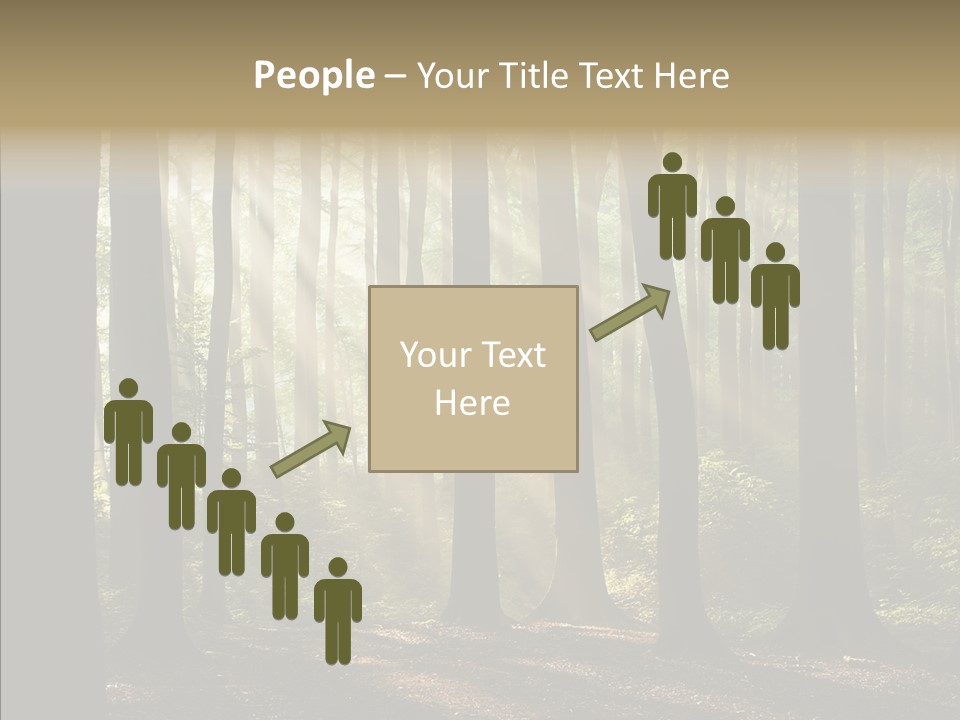 Foggy Foliage Branch PowerPoint Template
