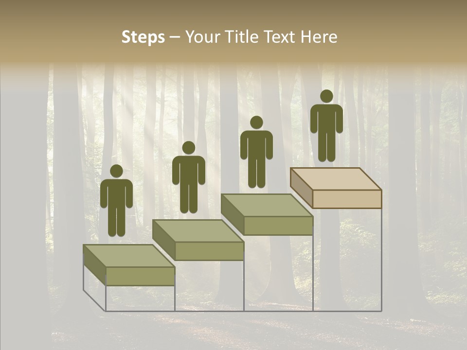 Foggy Foliage Branch PowerPoint Template