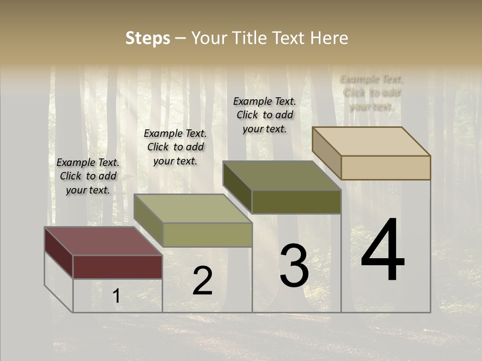 Foggy Foliage Branch PowerPoint Template