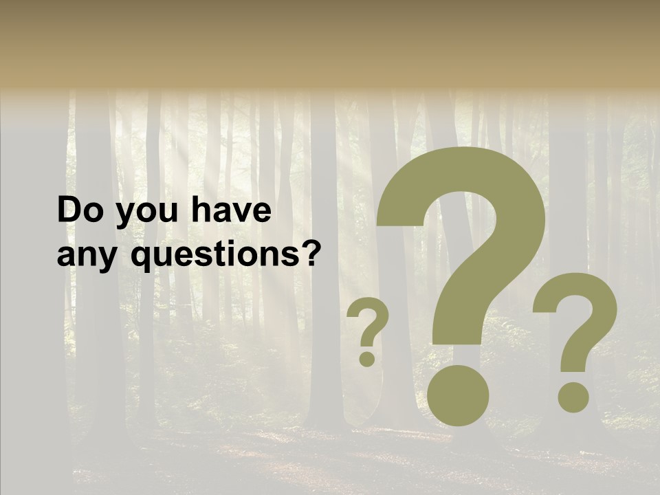 Foggy Foliage Branch PowerPoint Template