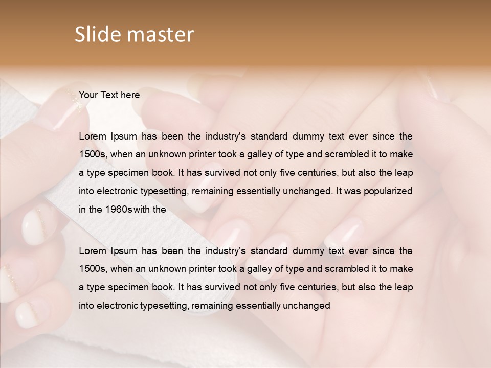 Fashion File Hand PowerPoint Template