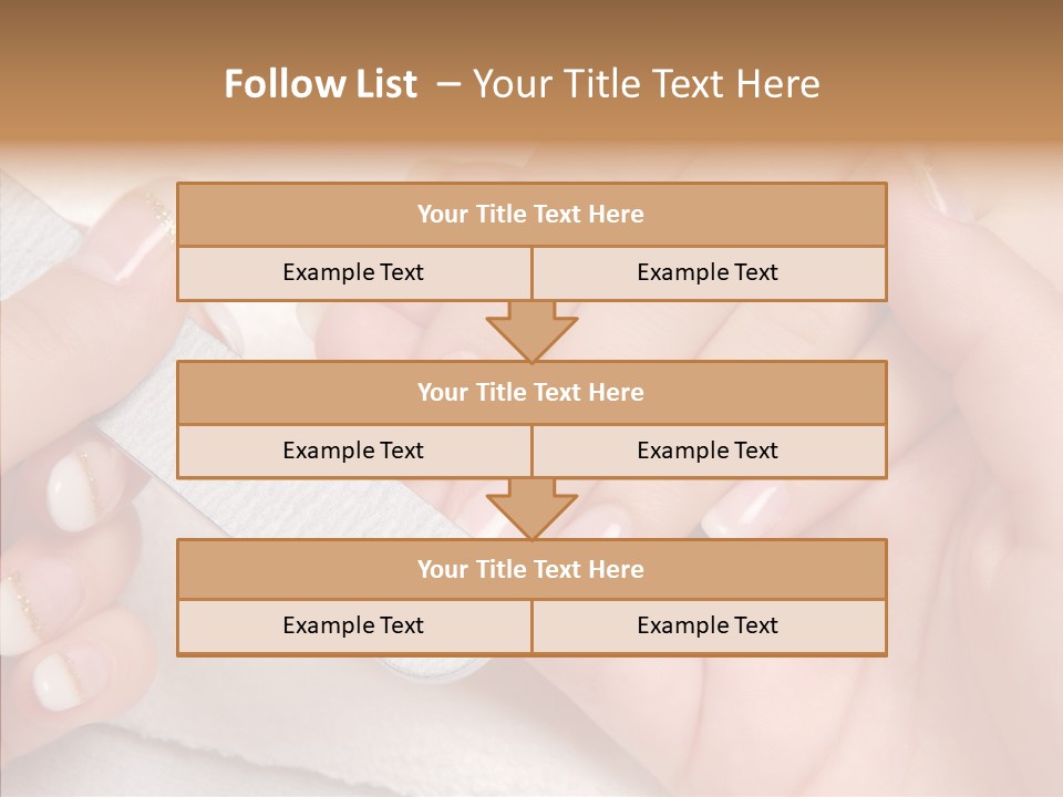 Fashion File Hand PowerPoint Template