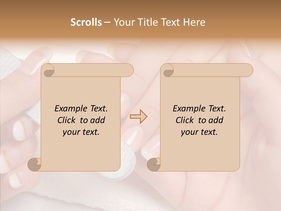 Fashion File Hand PowerPoint Template