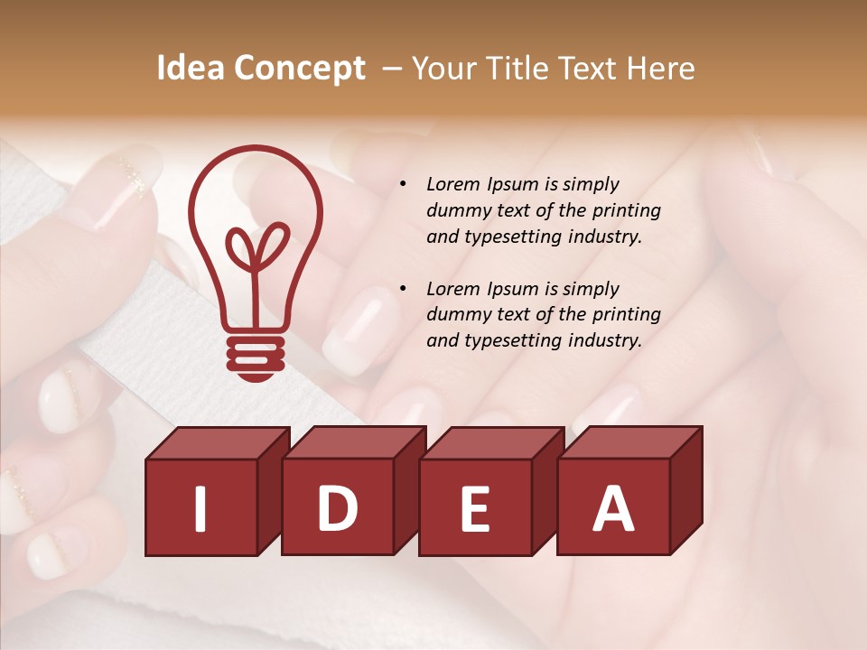 Fashion File Hand PowerPoint Template