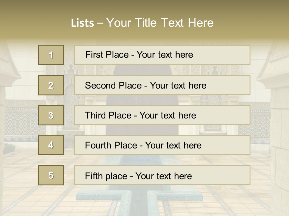 Corridor Garden Classic PowerPoint Template